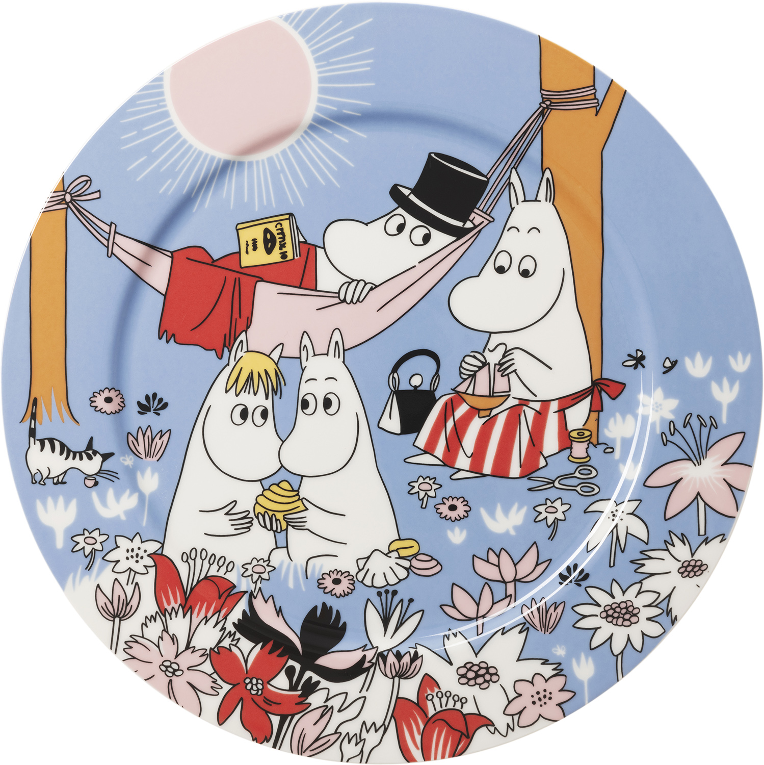 Moomin Arabia 30cm Serveringsfad Familietid 80