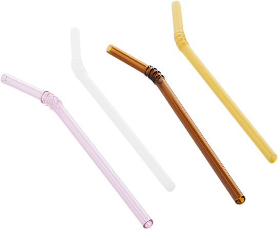 Sipswirl Straw Set of 4-opaque mix