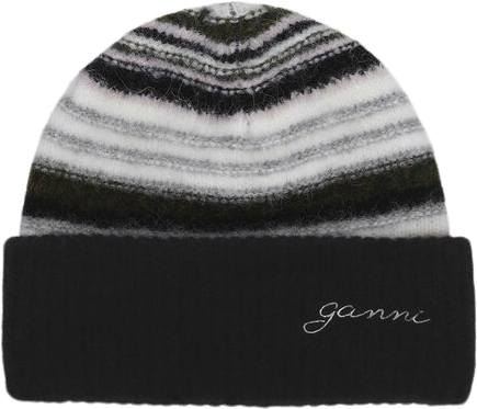 Striped Soft Wool Beanie