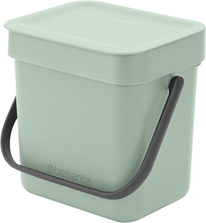 Affaldsspand M/lÃ¥g Sort. kon. 3 ltr