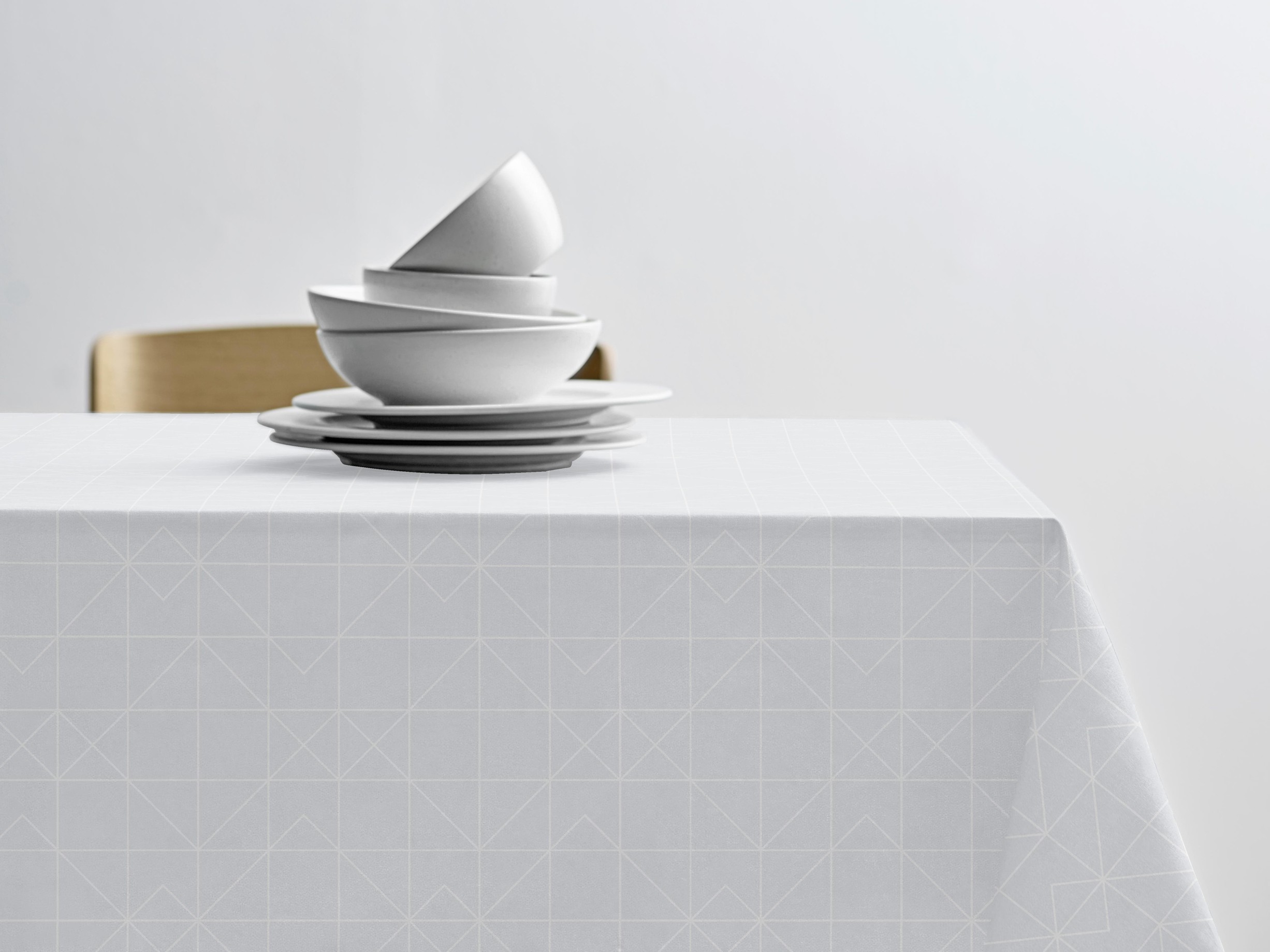 Dug Tiles Damask Optisk Hvid