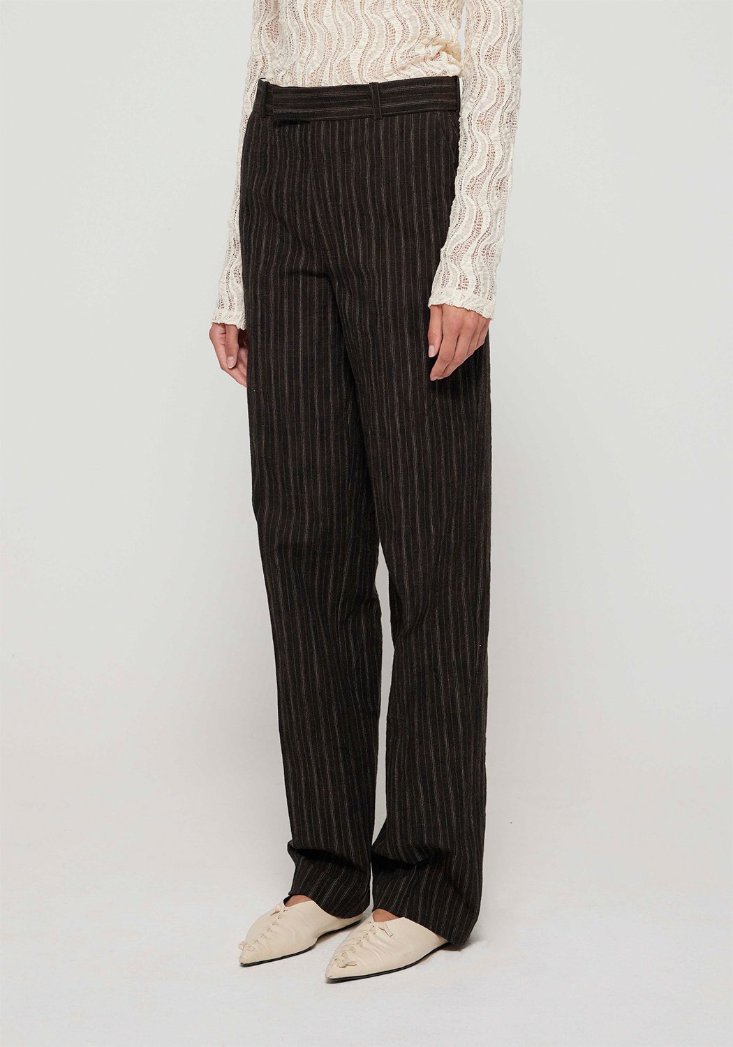 Straight Leg Tailored Trousers