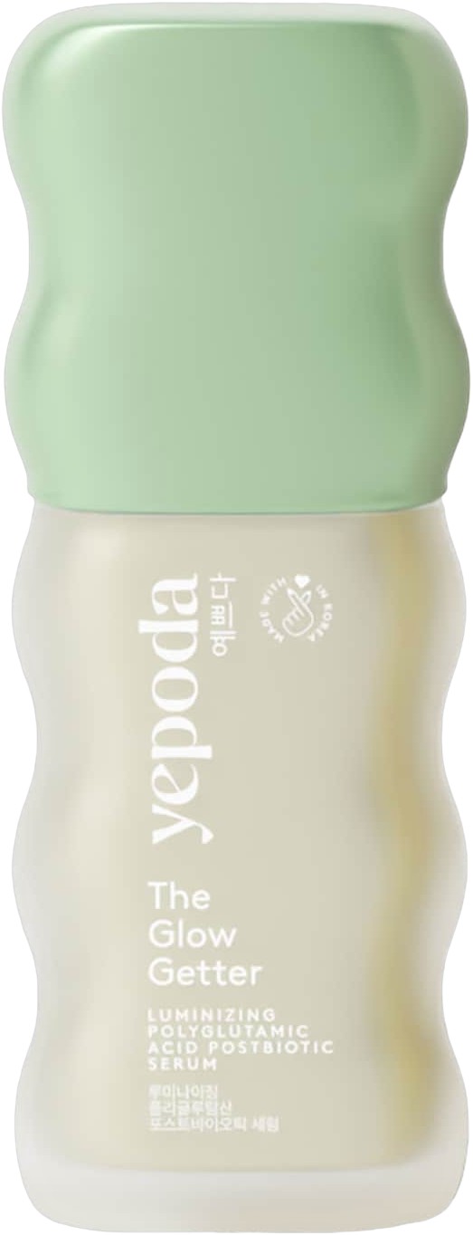 The Glow Getter Highlighter-serum med Polyglutaminsyre, der Booster