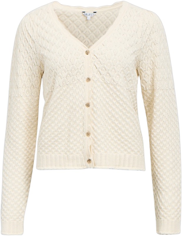 Objnoa L/S Vneck Knit Cardigan NOO
