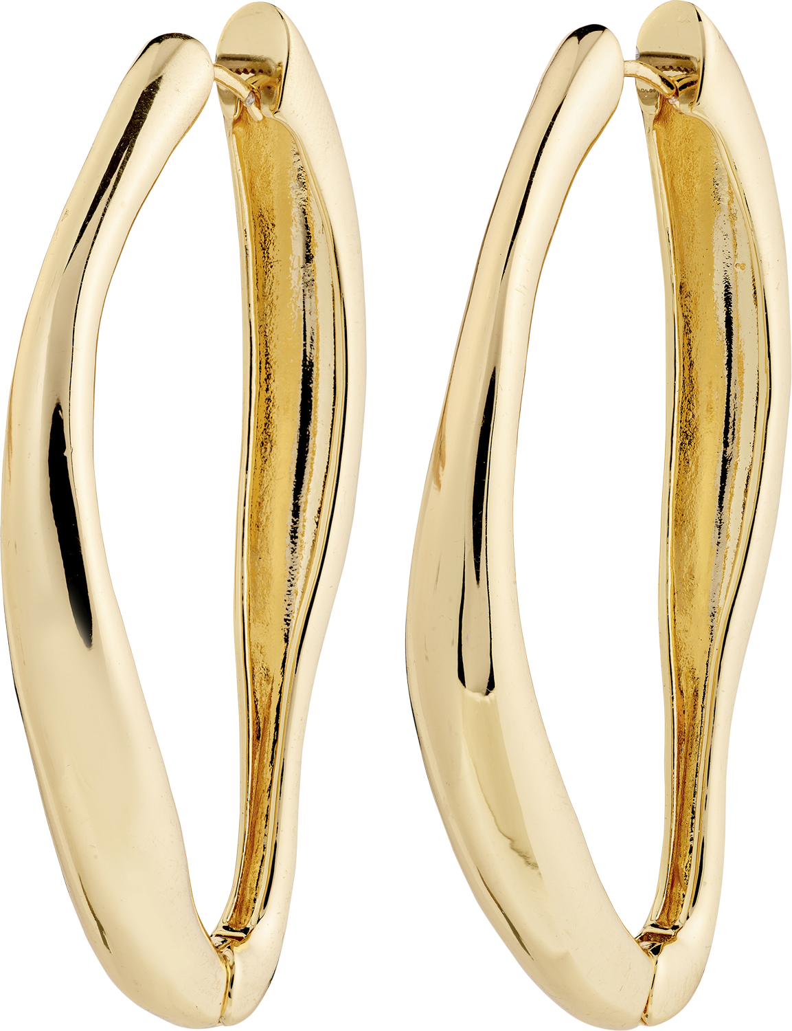 Dune Hoop Earrings Goldplated