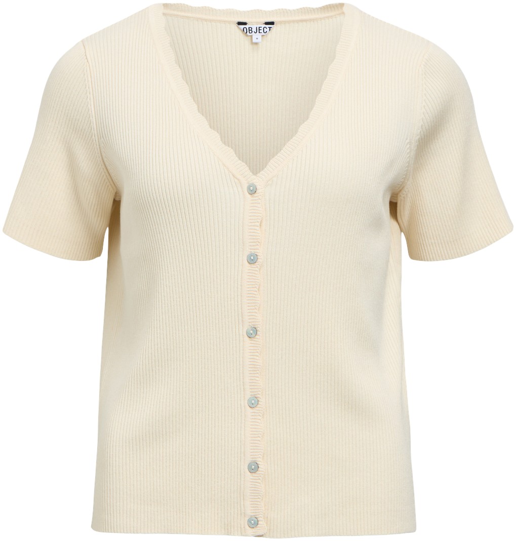 Objkelly S/S RE Vneck Cardigan NOO