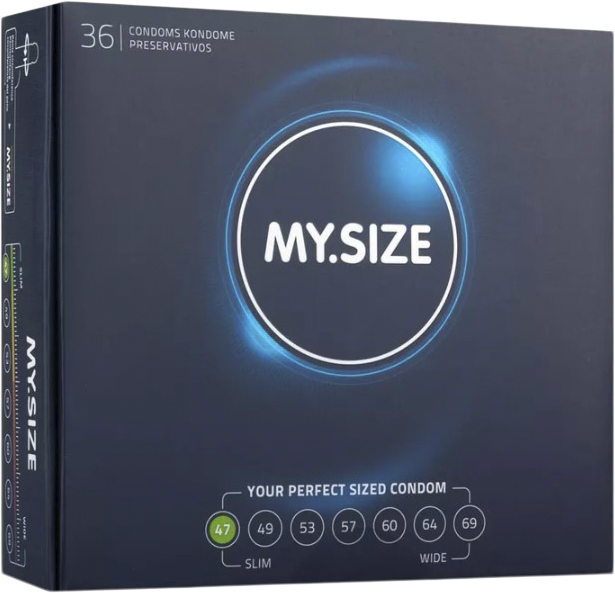 MY. Size Pro 47 mm 36 Pieces - DKK 399