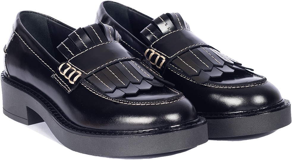 Chunky Penny Loafer Med Frynser