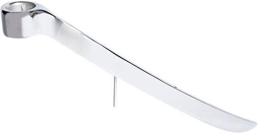 Lightarch Candle Holder 1 arm Taper, Chrome 28 x 17 CM