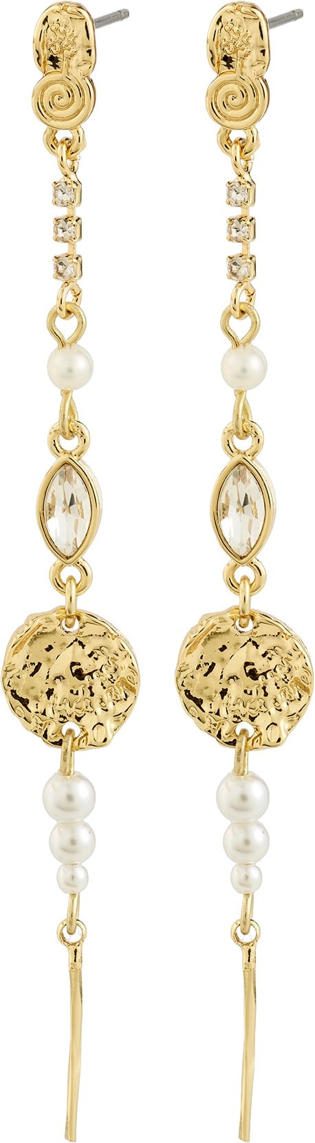 Fire Øreringe Guldbelagt