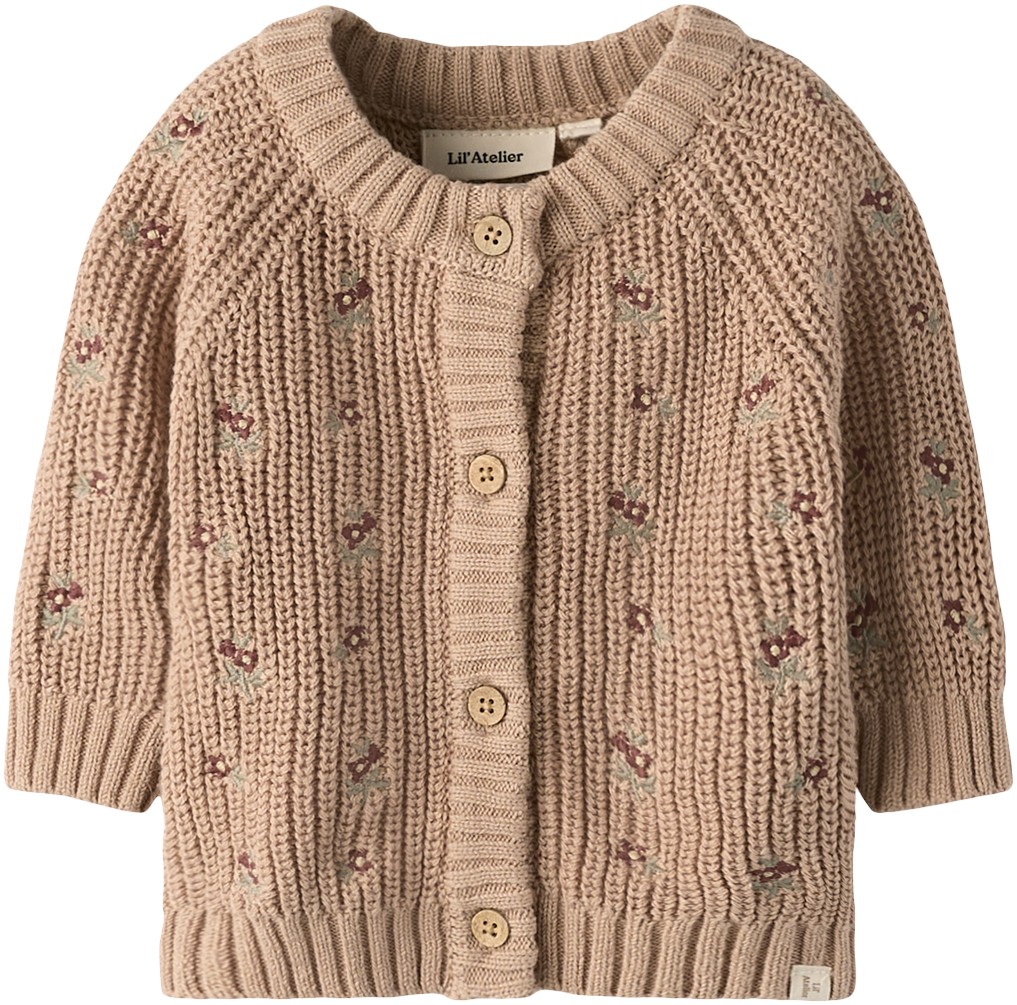 Nbfemlen EMB AO LS Knit Card LIL