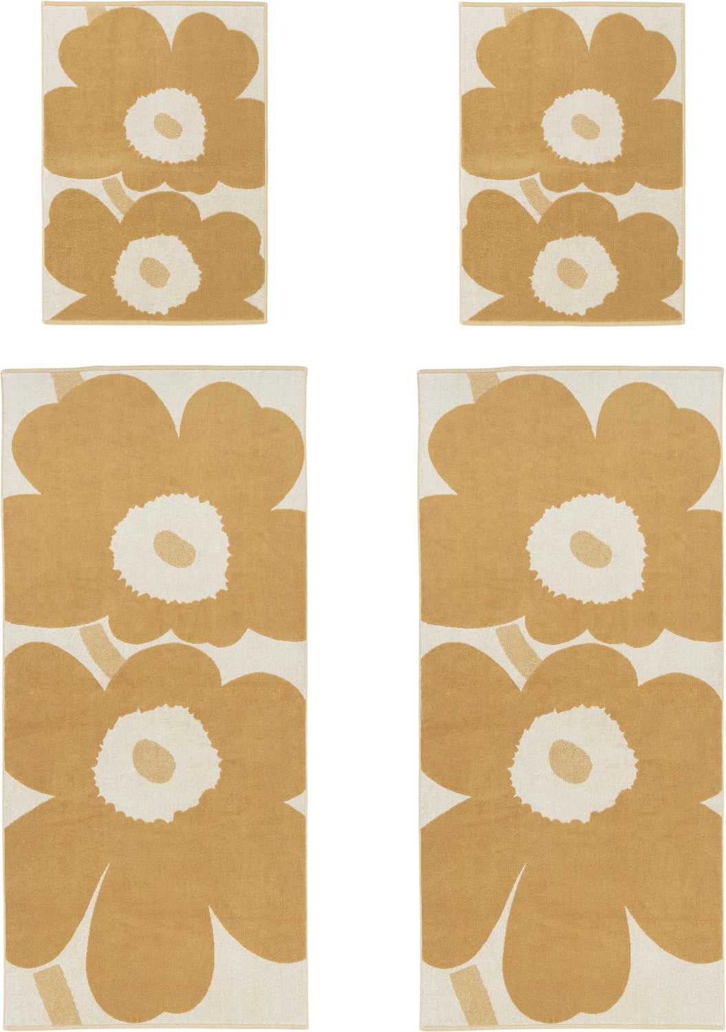 Unikko Pyyhesetti 70x150+50x70