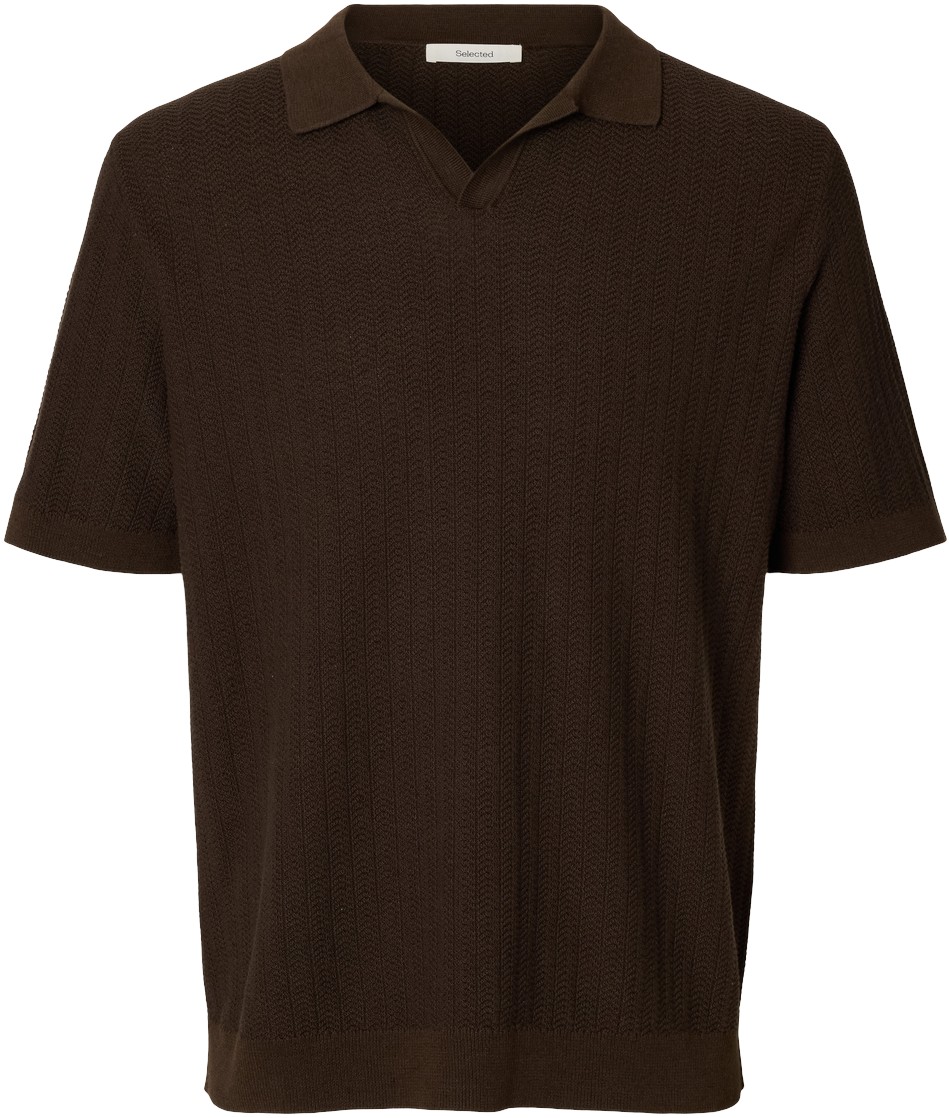 Slhmattis SS Linen Blend Struc Open