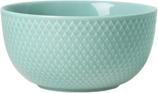 Rhombe Skål Ø13 cm Aqua Porcelæn