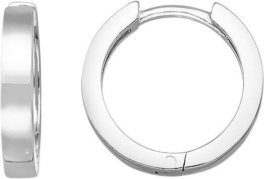 Simple Creoler 13mm Sølv