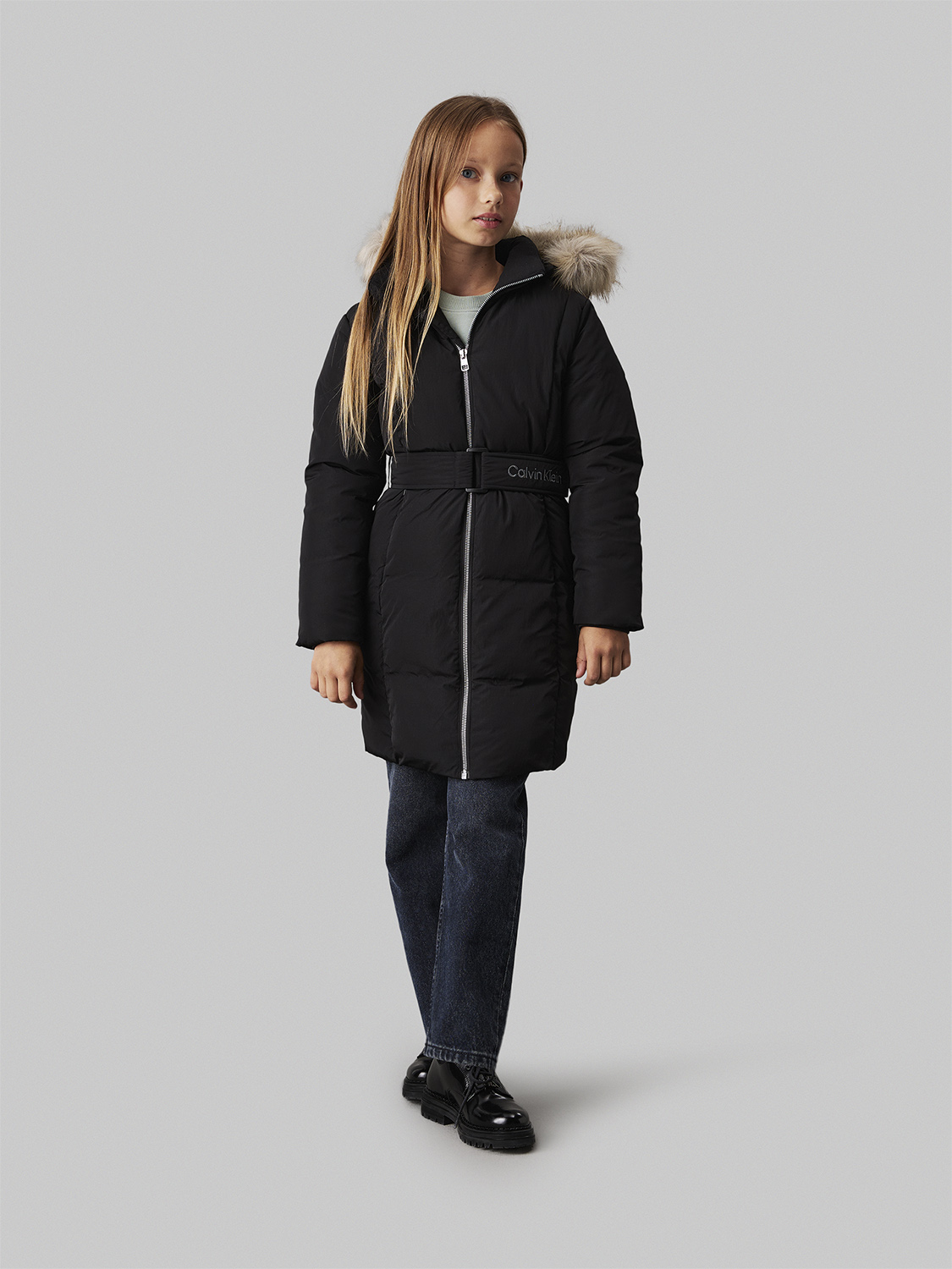 Classic Belted Fur Coat