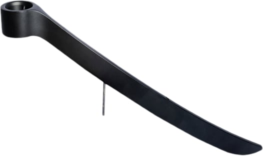 Lightarch Candle Holder 1 arm Taper, Matte Black 28 x 17 C