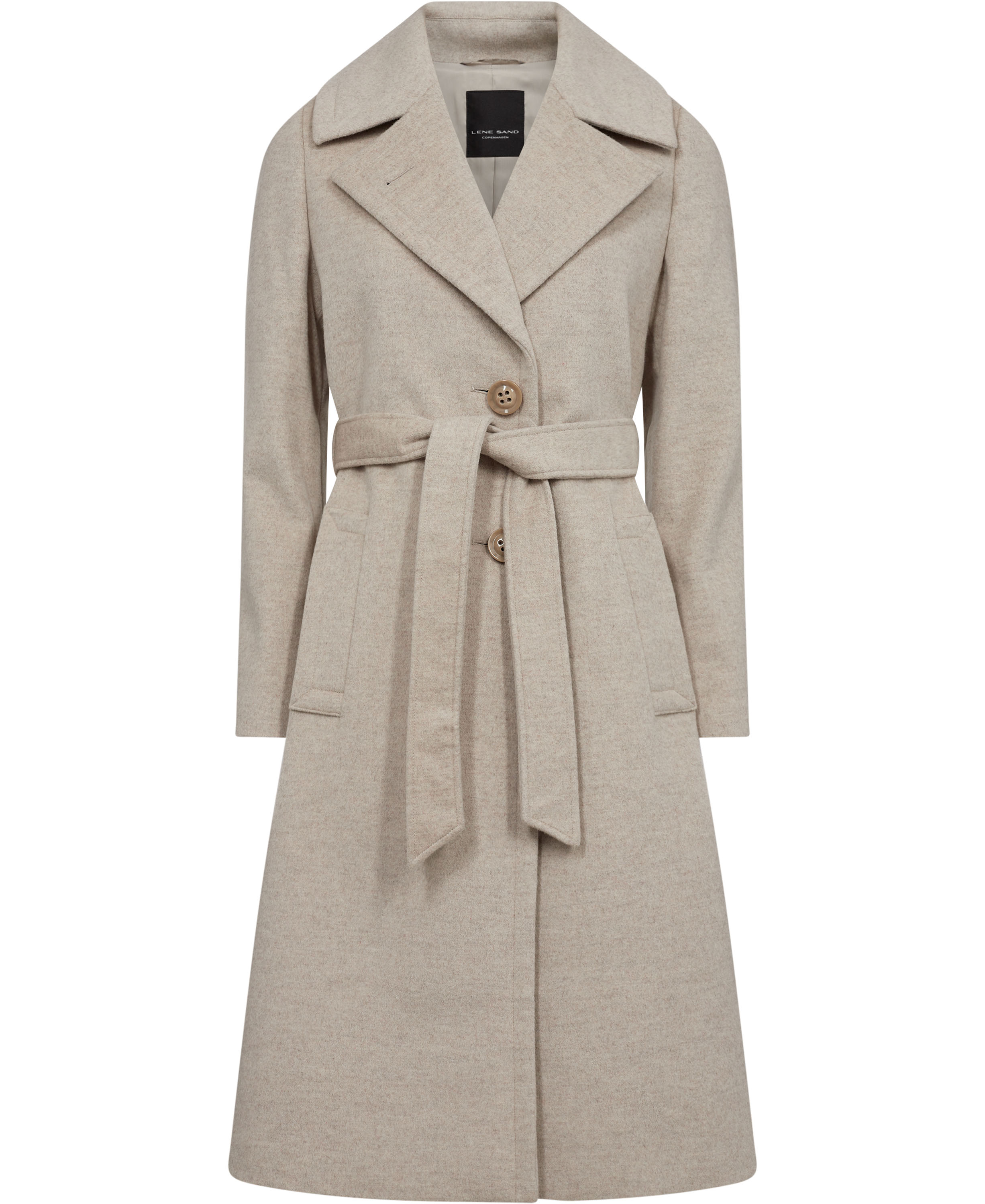 Cashmere Coat W Clareta Belt Midi