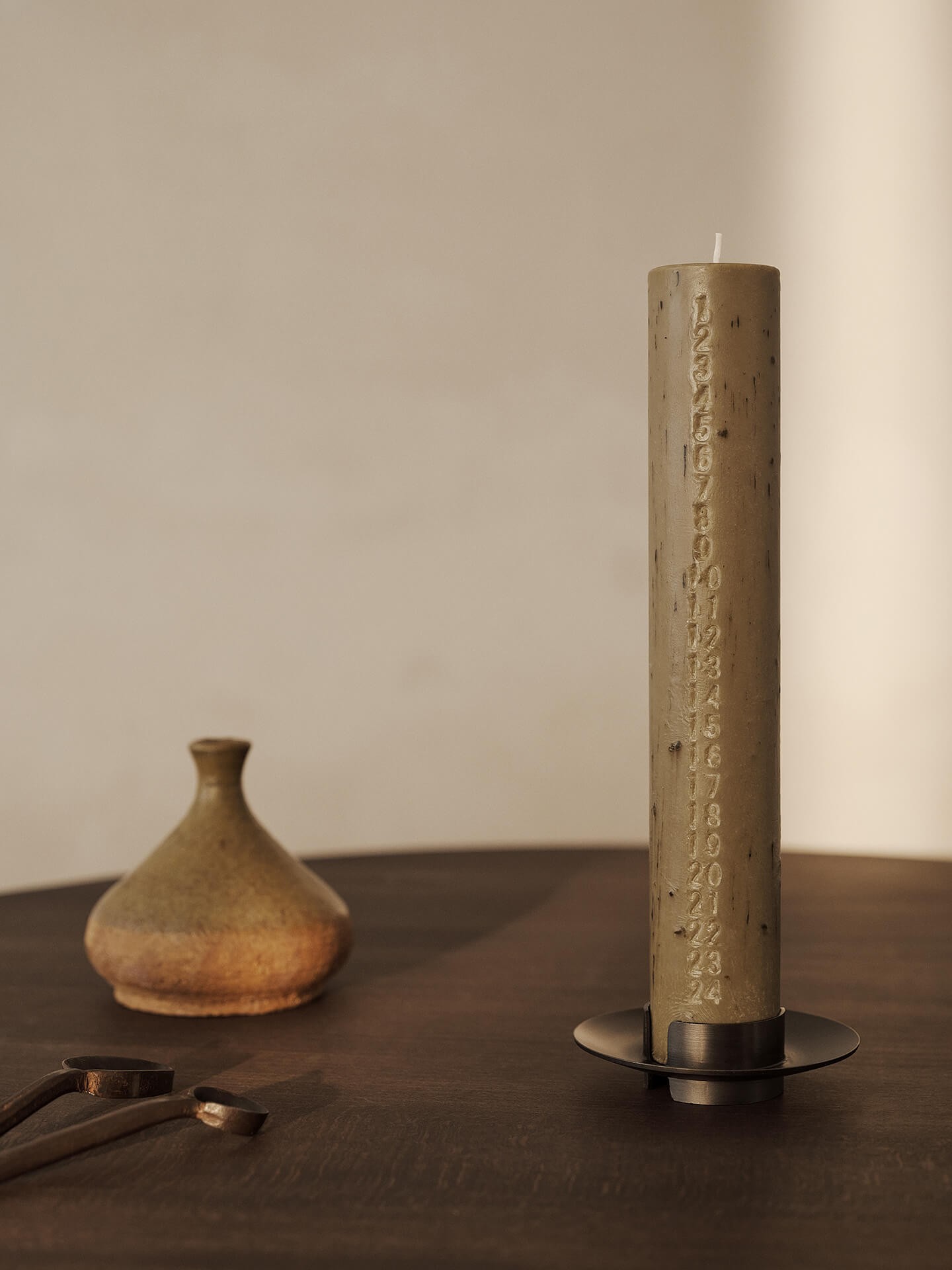 Mura Advent Candle Ash Brown