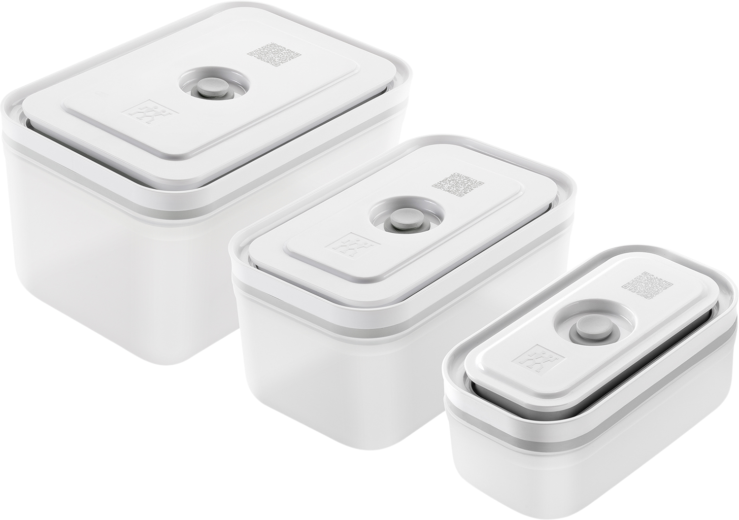 Fresh & Save Vakuum Beholdersæt 3d i Plastik. S,M, L