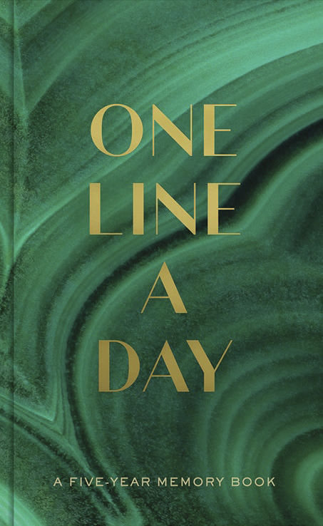One Line a Day Green W/gold