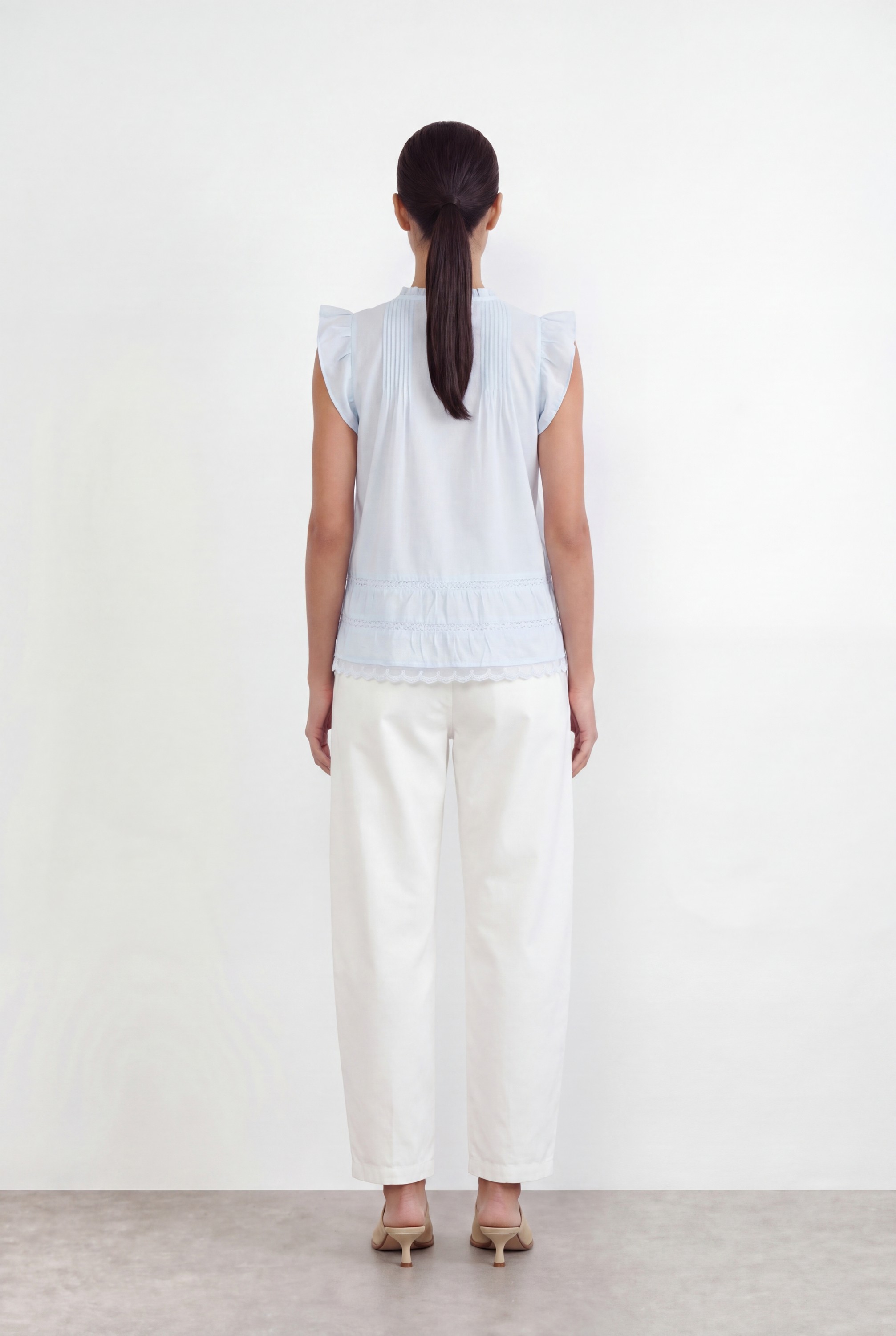 Lrrosy 2 Bluse Lyseblå