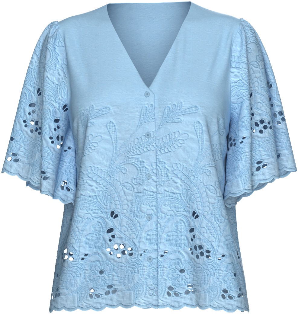 Slfdahlia SS Broderi Shirt Noos