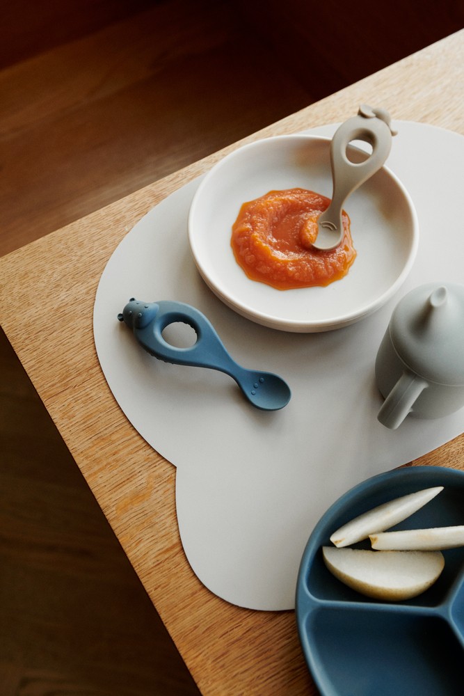 Liva Silicone Spoon 4pack Safari/b