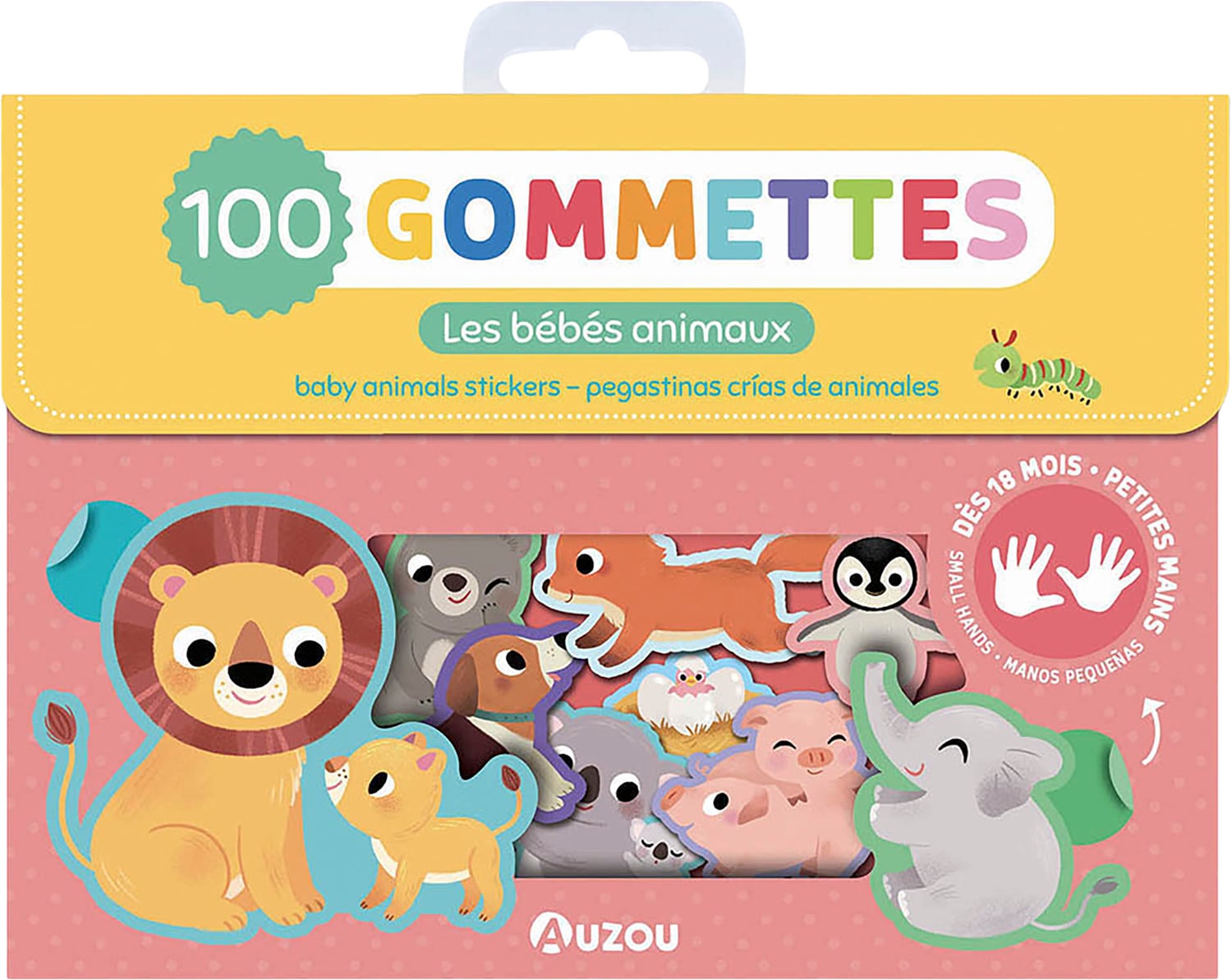 Auzou My First Stickers 100 pcs - Baby Animals