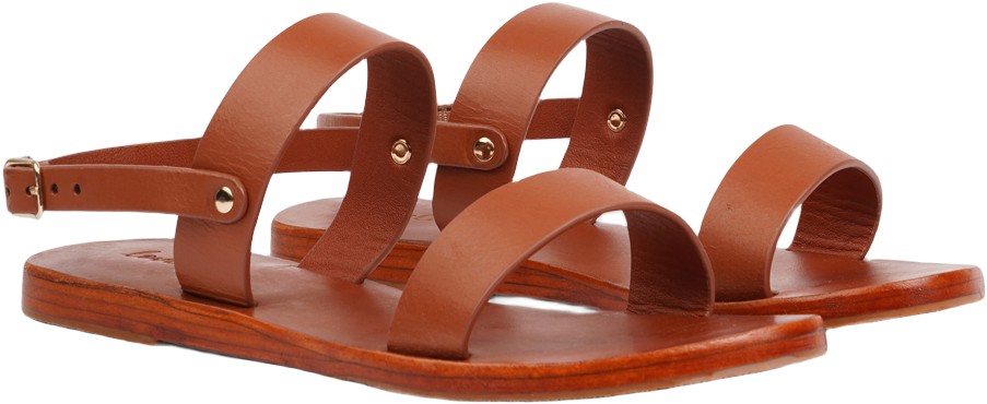 Samo Leather Sandal W/ Heel Strap