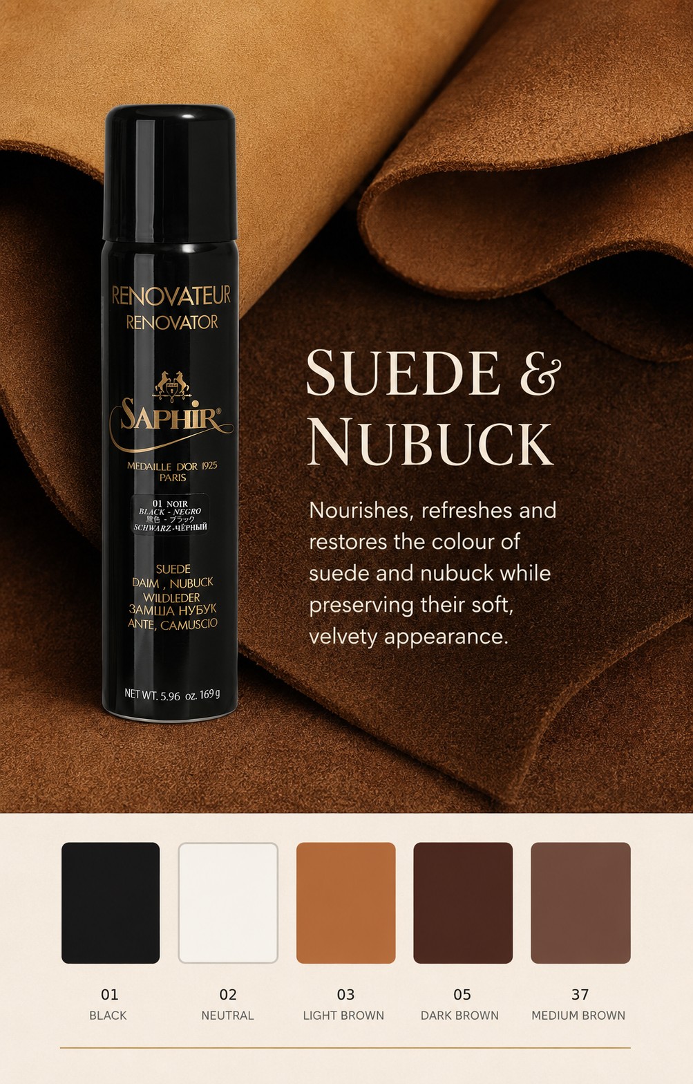 Saphir Médaille D'or Suede Renovator Spray