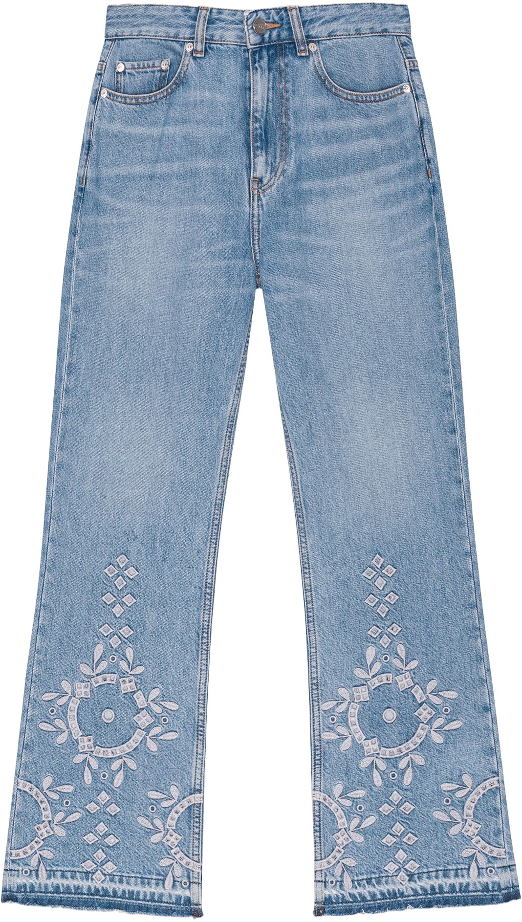 Broderie Anglaise Denim Betzy Cropp