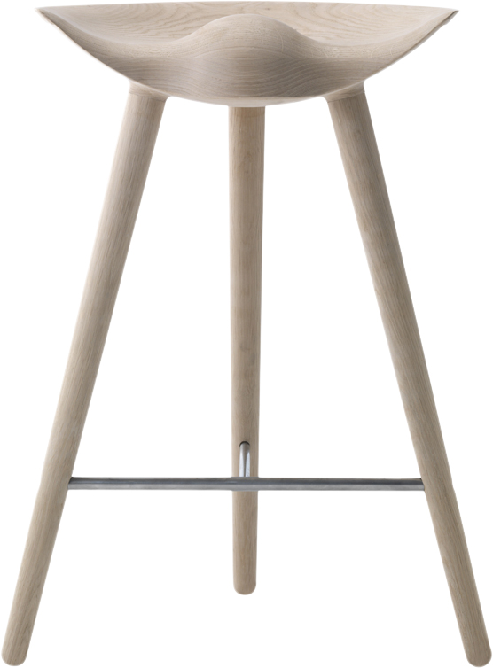 ML 42 Bord Skammel / Sæbehandlet eg / Rustfrit Stål