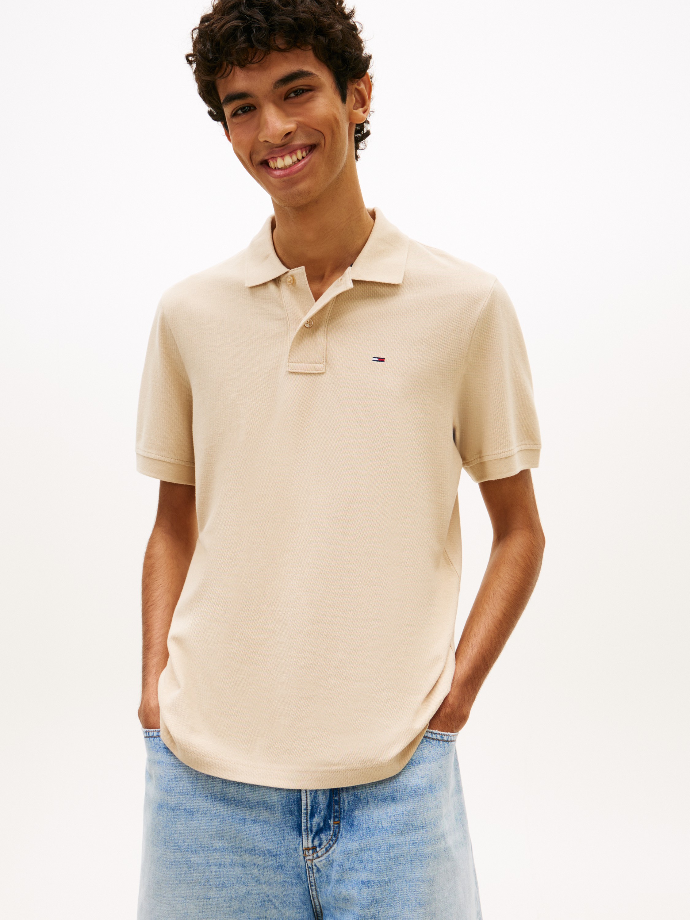 Hilfiger Flag Regular Fit Pique Polo Shirt