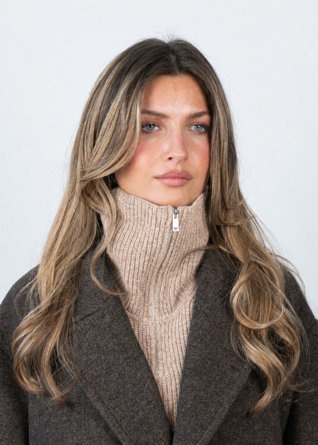 Cashmere Zipup Neck Warmer