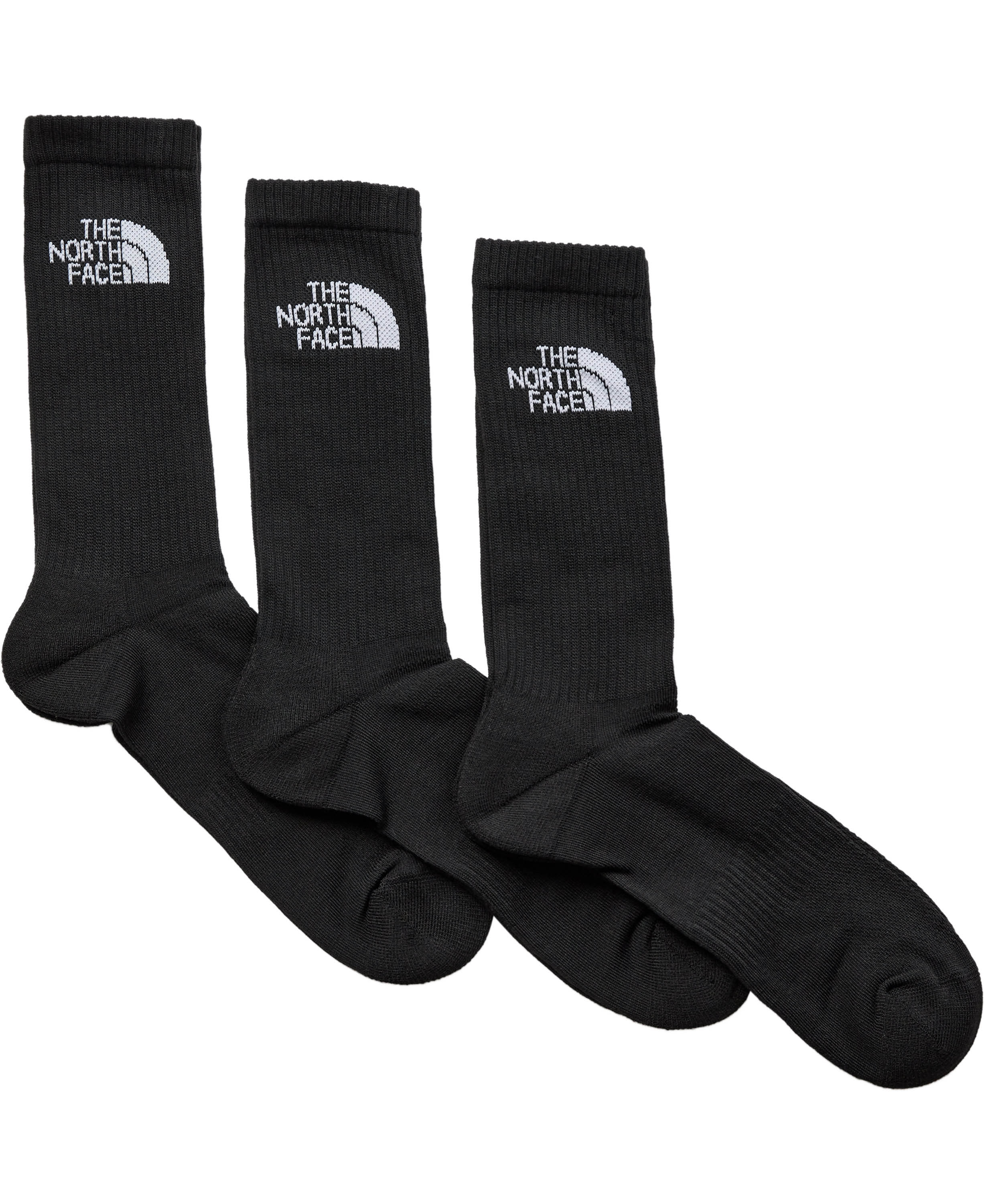 Multi Sport Cush Crew Sock 3p Tnf B