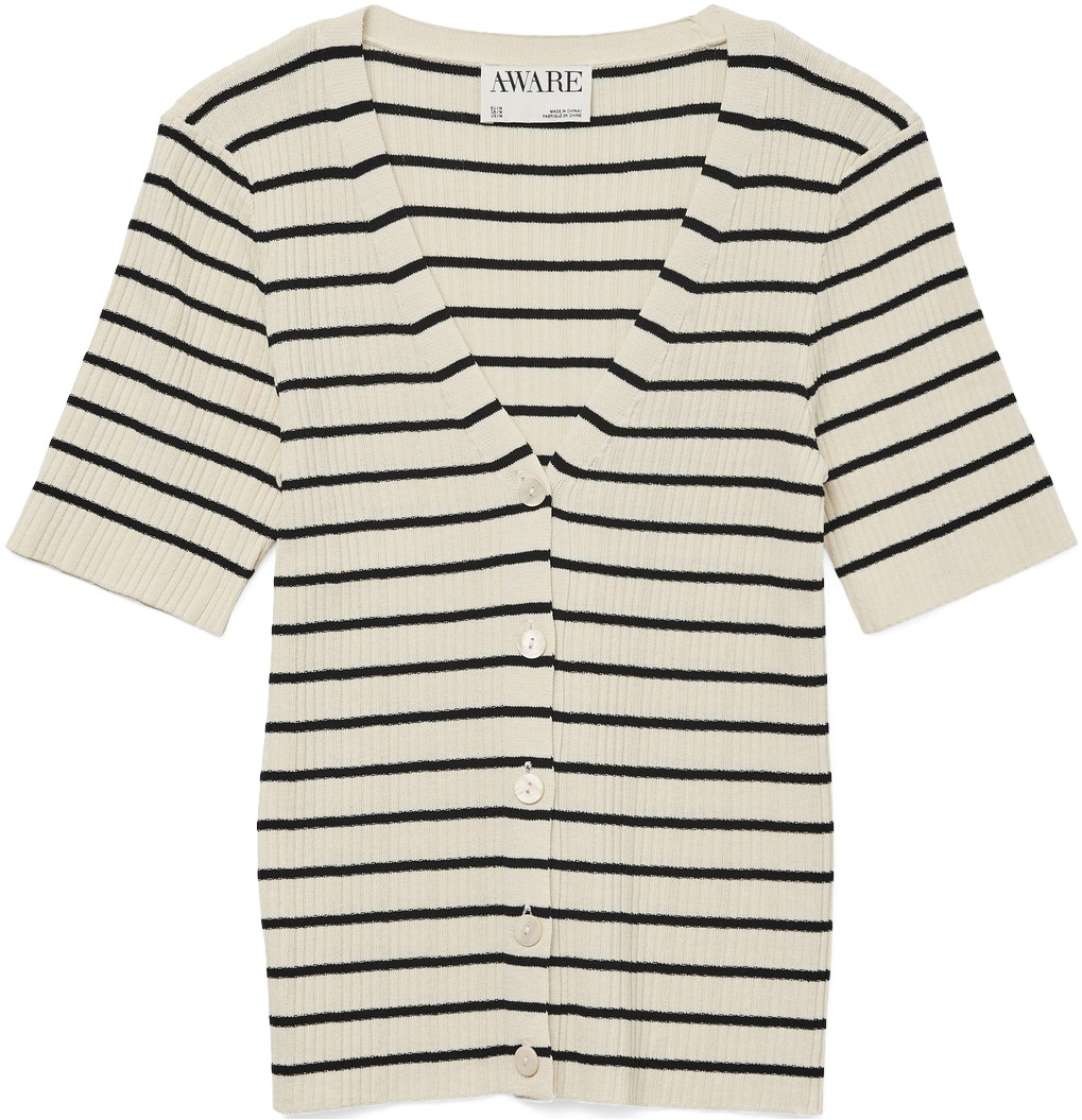 Vmrebecca 2/4 Vneck Short Cardigan