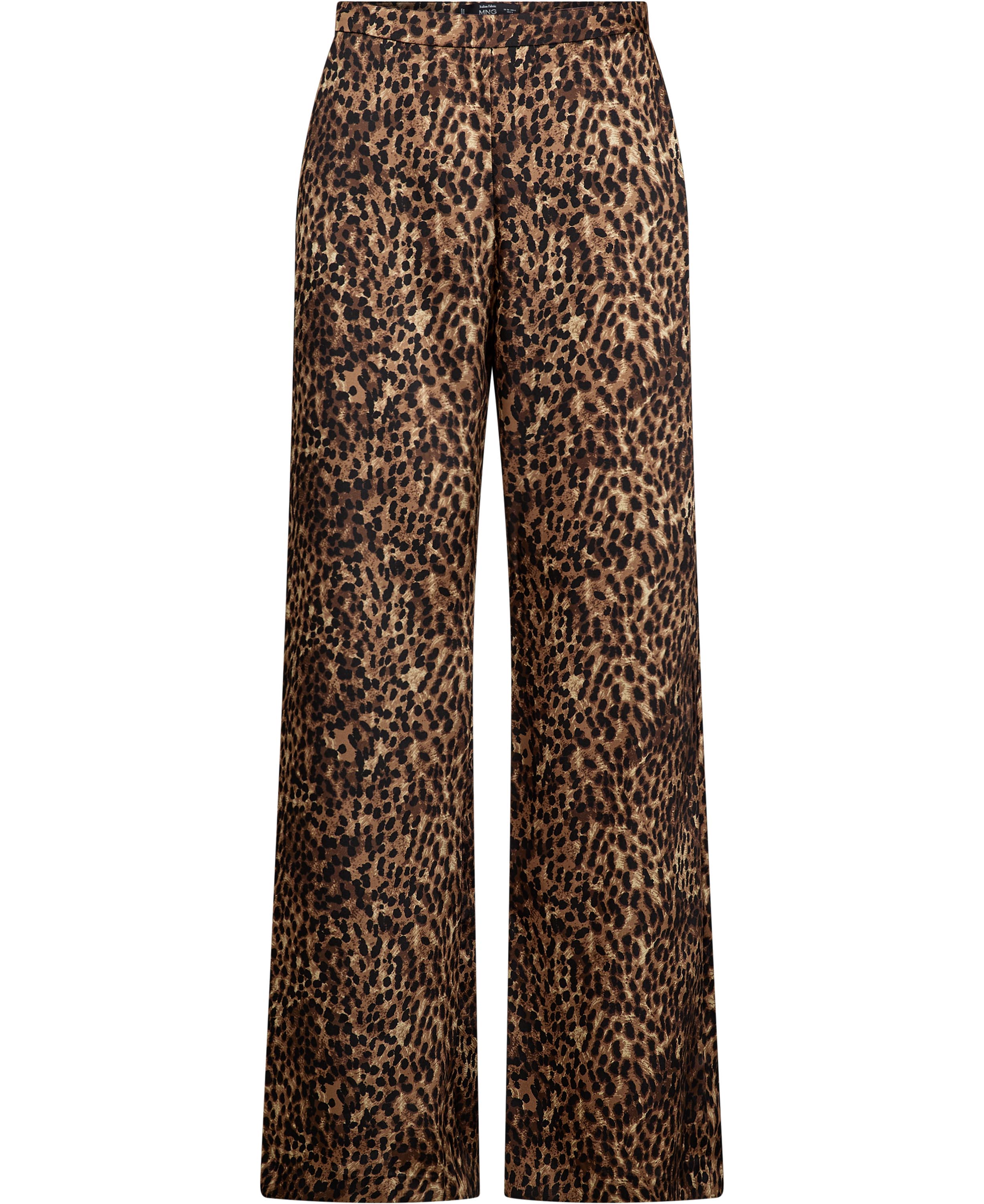 Leopardprint Satin Trousers