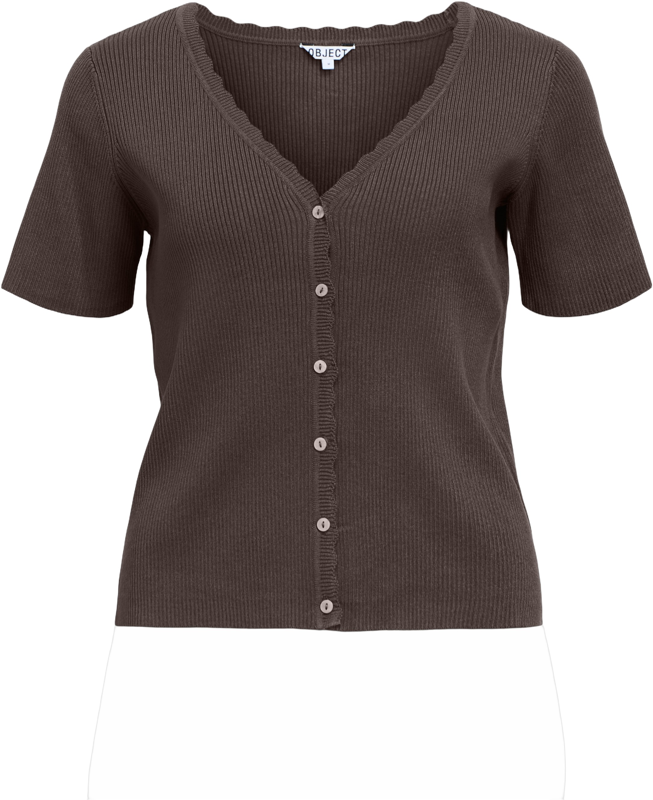 Objkelly S/S RE Vneck Cardigan NOO