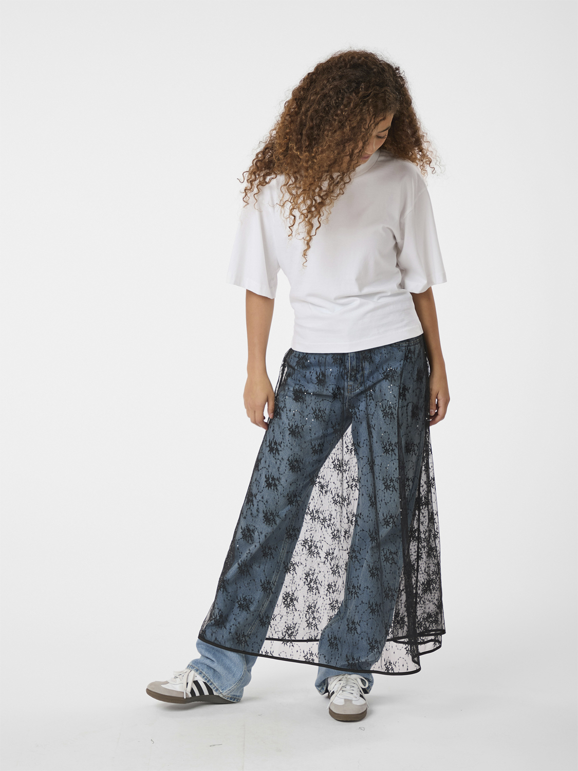 Loreta Lace Sequins Skirt