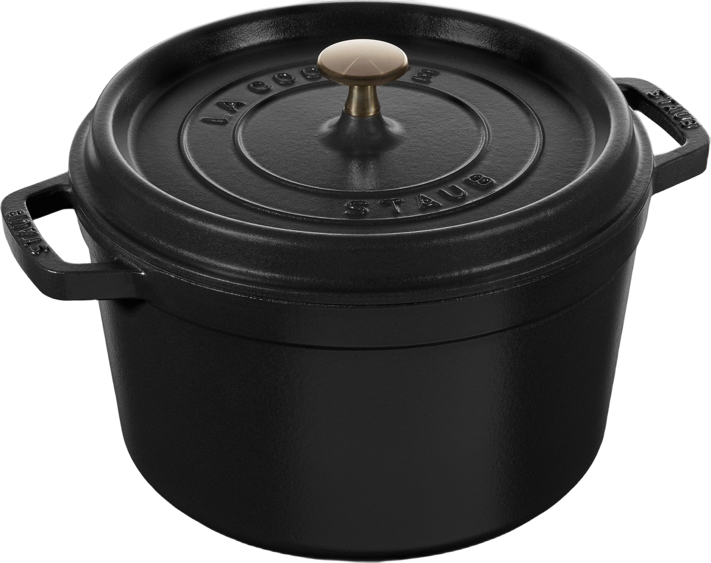 La Cocotte Cocotte Dyb 24 cm / 4,75 l, Rund, Sort, Støbejern