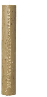 Mura Advent Candle Ash Brown