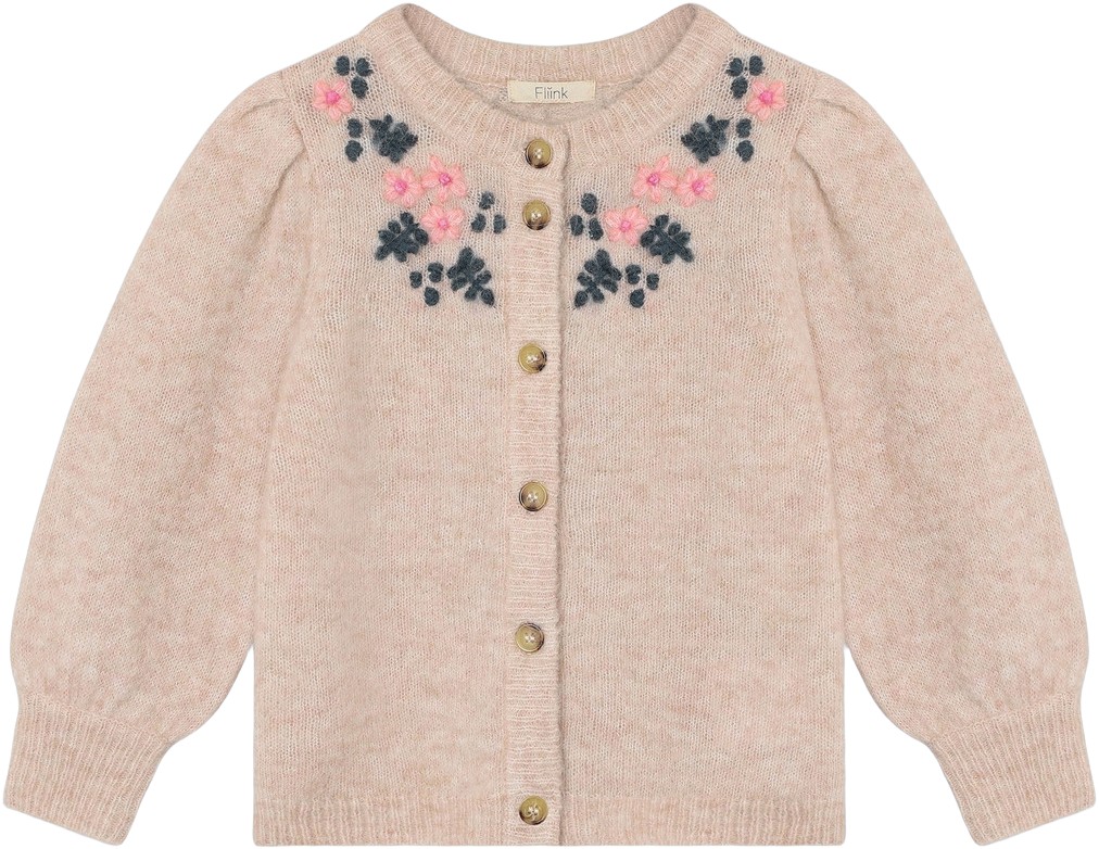 Star Alpaca Embroidered Cardigan