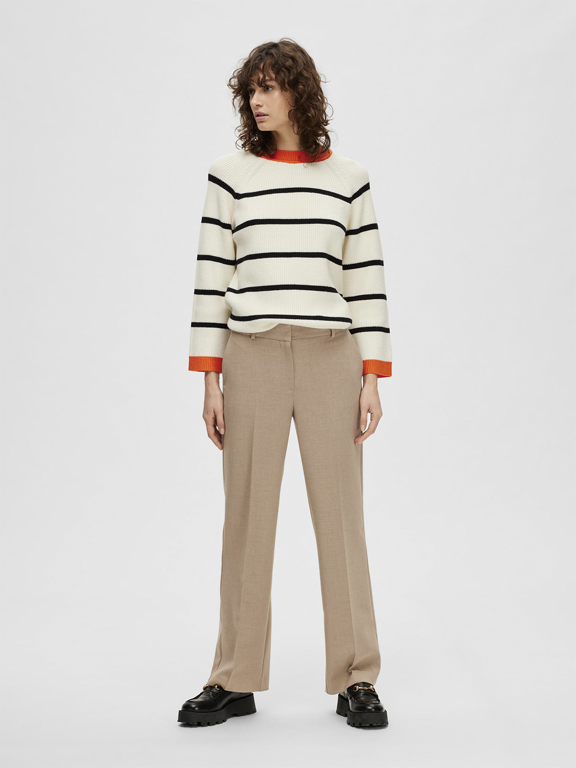 Slfrita MW Wide Pant Camel MLG N NO