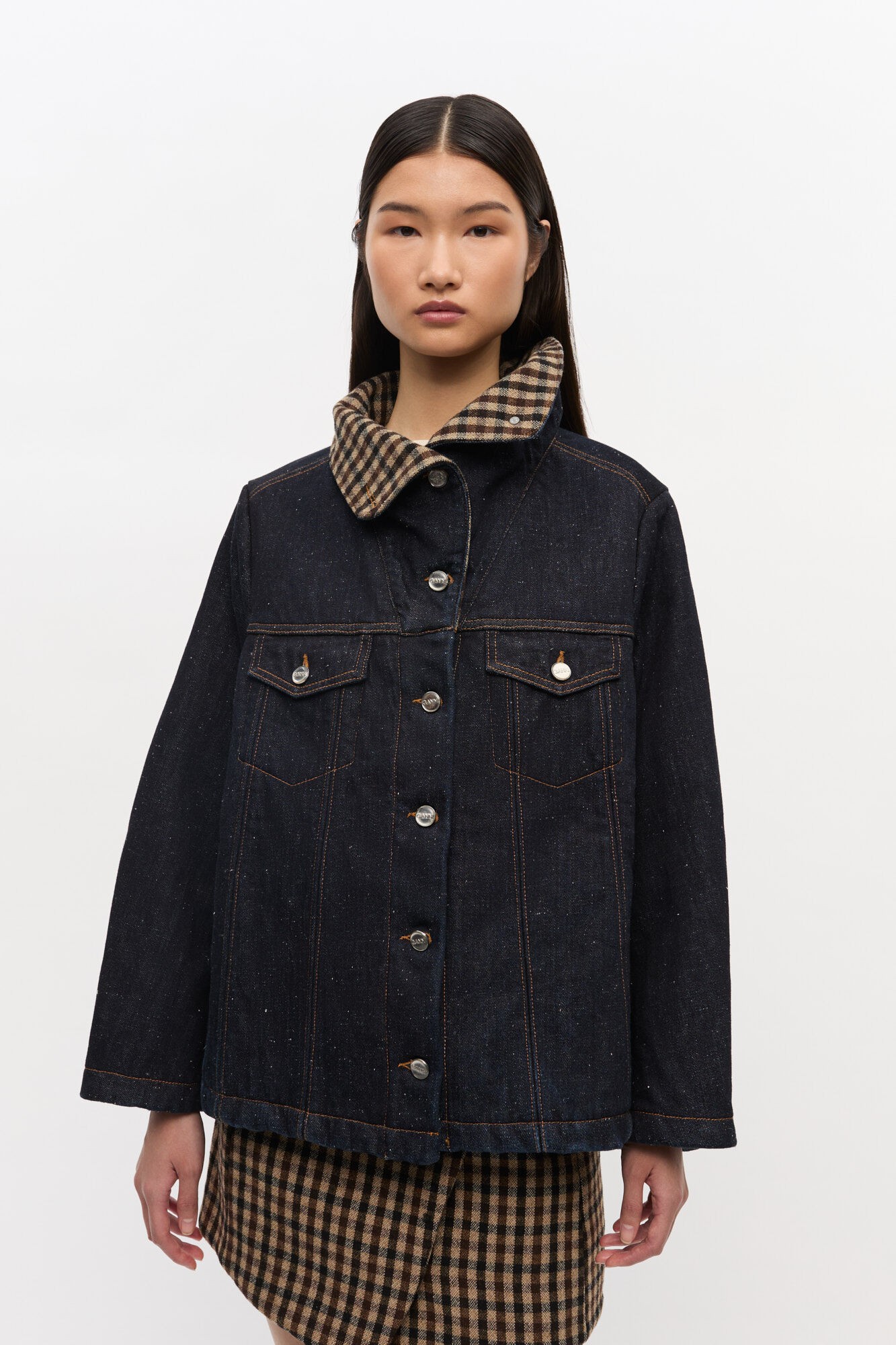 Neppy Denim Bonded Jacket