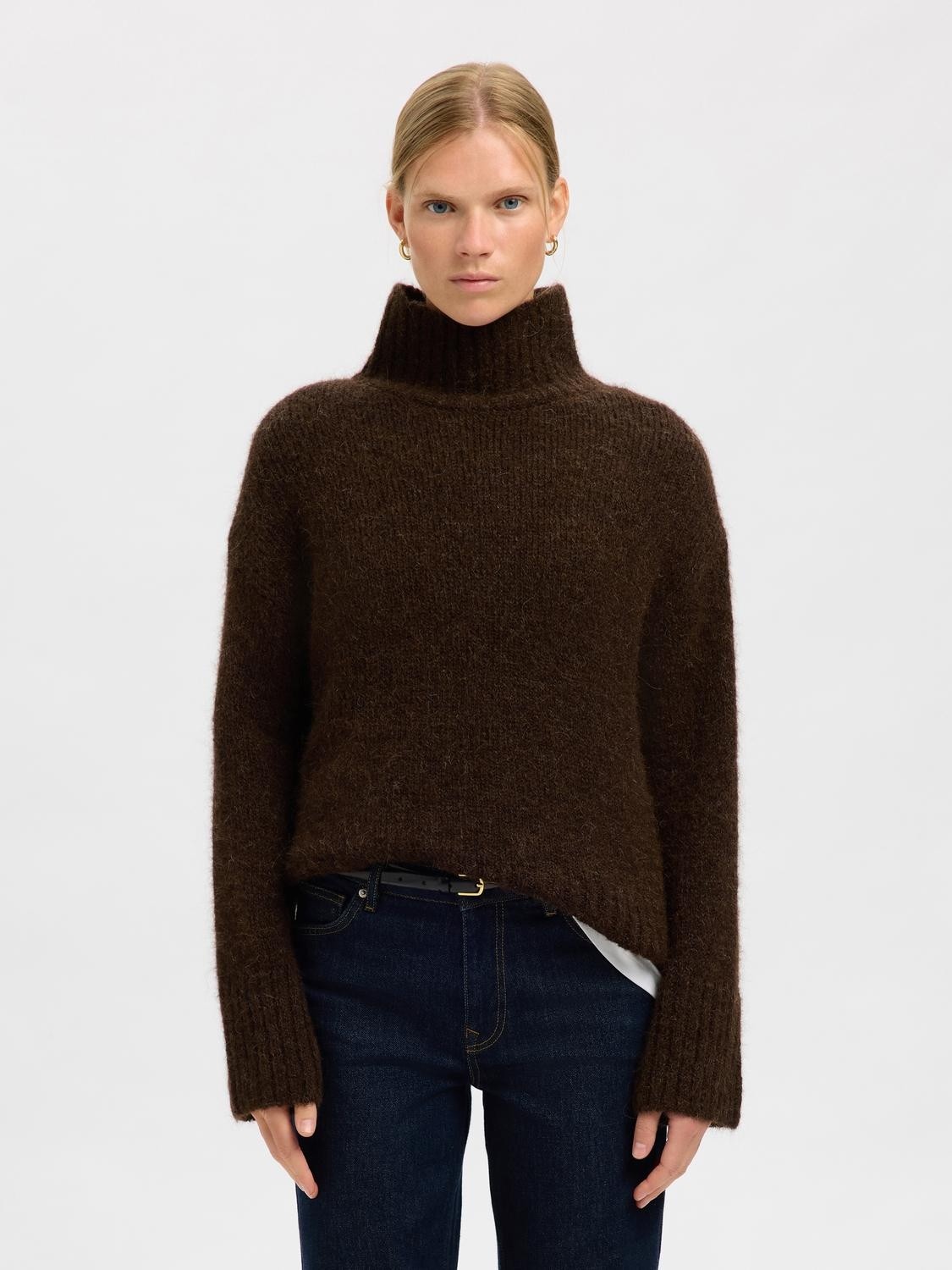 Slfgabriella LS Knit High Neck Noos