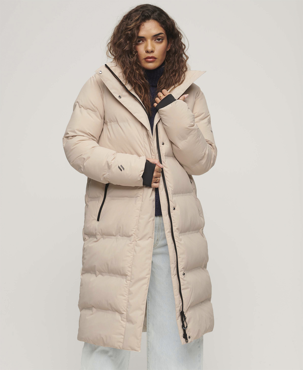Hooded Longline Puffer Jacket