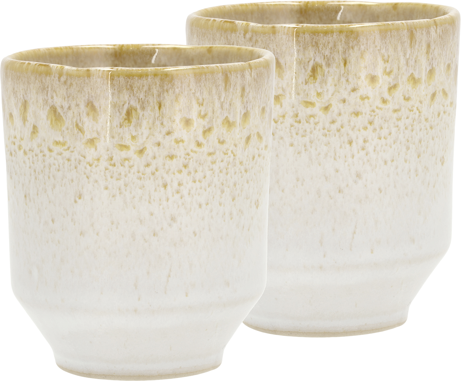 Krus Styles 0,18 Liter 2 stk. Creme/sand Stentøj