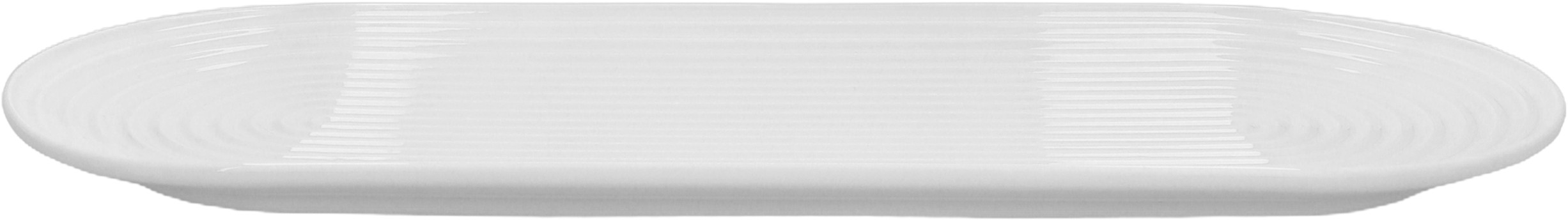 Lyngby Tura Ovalt Serveringsfad 48x20 cm Hvid