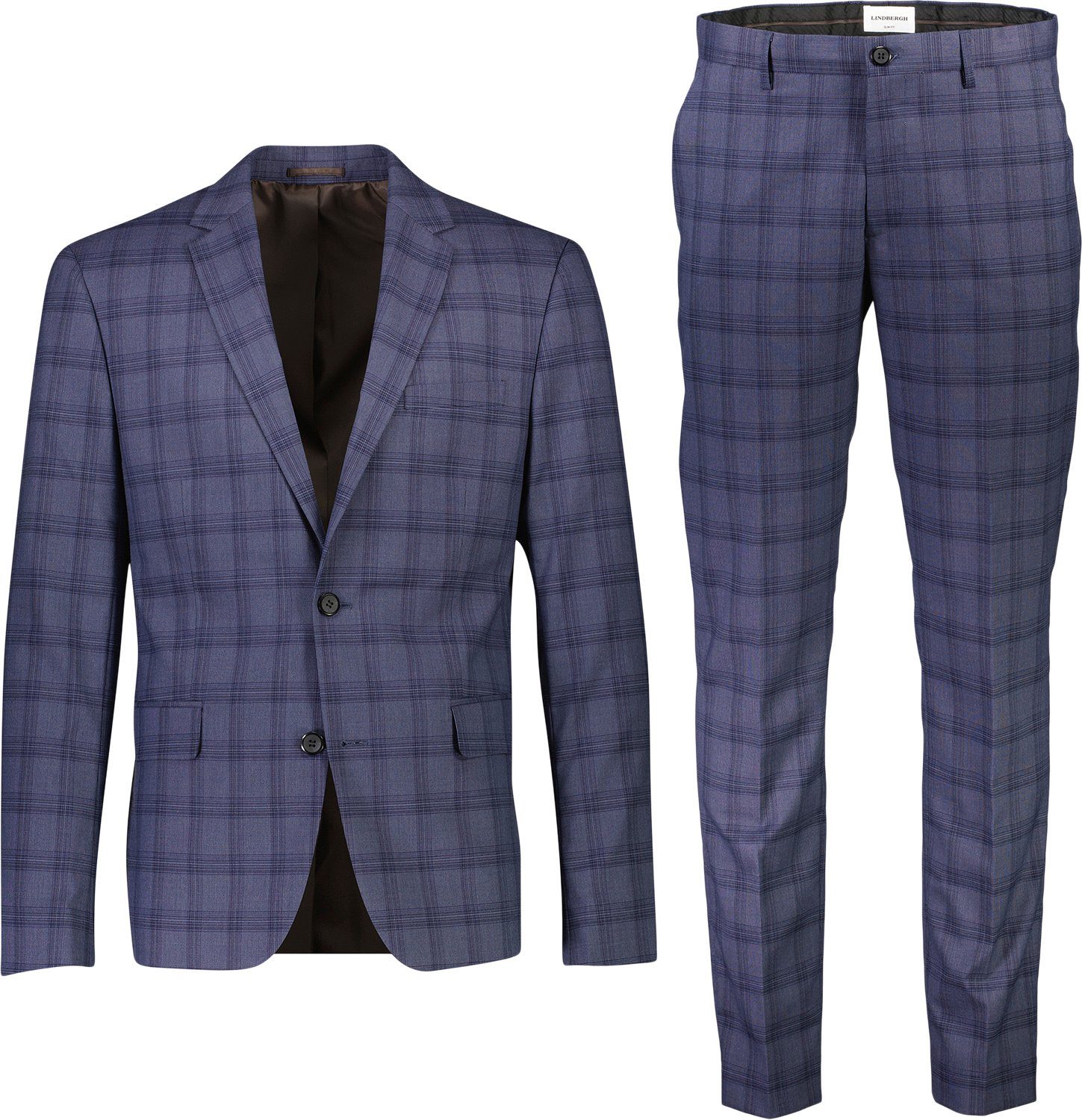 Checked Stretch Suit